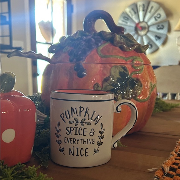 Pumpkin Spice Mug scentsy warmer - White/black lettering - Picture 2 of 4